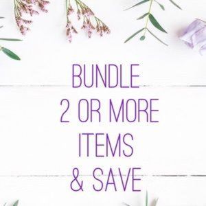 ✨Bundle 2 or more items and save 15% off!!